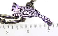 Sterling Silver Navajoa Animal Fetish Necklace