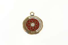 10K Yellow Gold Atomic Energy Commission 10 Years Enamel Charm/Pendant