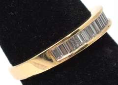 Flashy Diamond Band in 14KT Yellow Gold