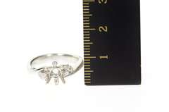 Platinum 0.24 Ctw Diamond 5.75mm Engagement Setting Ring