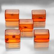 Really cool 10.10ct 10x6mm natural Amber set