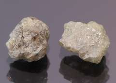 Striking 2ct uncut silver Diamond set