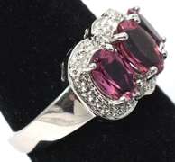 Mesmerizing Pink Tourmaline Ring in White Gold