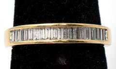Flashy Diamond Band in 14KT Yellow Gold