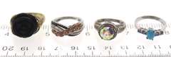 Big Group Lot of Sterling Silver Rings