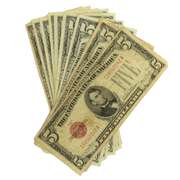 10 Clean  $5 Red Seal  US Notes