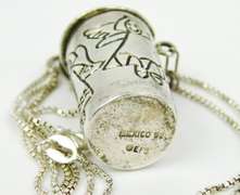 Sterling Angel Wishes Box Pendant & Chain