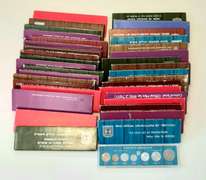 35 Assorted 1970 1980 Era Israel Mint Sets