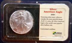2001 Silver Eagle in Holder