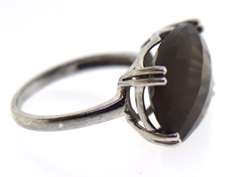 Sterling Silver Smokey Quartz Ring