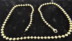 Sterling silver gold plated BEAD chain