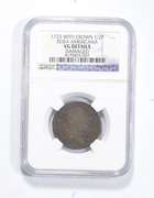 VG Details 1723 US Rosa Americana 1/2 Penny W/ Crown Damaged NGC