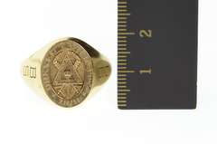 10K Yellow Gold 1999 Drexel University Ornate Class Signet Ring