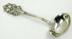 Antique TH Marthinsen Norway Sterling Silver Ladle