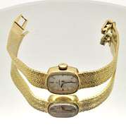 LADIES 14 KT GOLD OMEGA WATCH