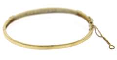 Favorite Diamond Channel Set Yellow Gold Bangle