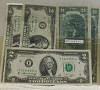 5 ea 1976 $2.00 Fed Res Notes almost Unc