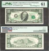 $1 1981 Cutting Error showing tip of sheet