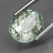 Glittering 3.40 carat untreated sky blue aquamarine