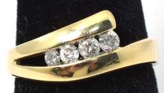 Sparkling Diamond Wrap Ring in 14KT Yellow Gold