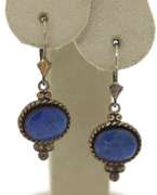 Sterling Silver Lapis Drop Earrings