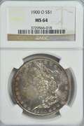 Near Gem BU 1900-O Morgan Silver Dollar. NGC MS64