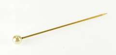 Gold Filled 6.3mm Pearl Victorian Wedding Boutonnière Stick Pin