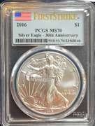 2016 Sliver Eagle PCGS MS70 First Strike