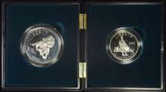 1995 Civil War 2Coin Proof Commem Set OGP