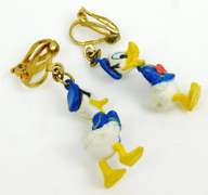 Fun Disney Donald Duck Dangly Earrings