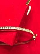 14k yellow gold ladies diamond bangle bracelet