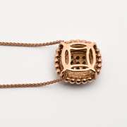 Contemporary Rose Gold Diamond Pendant
