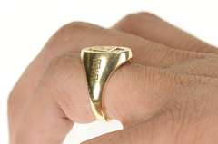 10K Yellow Gold 1999 Drexel University Ornate Class Signet Ring