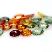 Heated only! 7.96ct fancy color Sapphire set