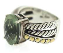 Sterling Silver Green Quartz Ring