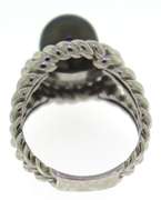 Sterling Silver Black Pearl Ring
