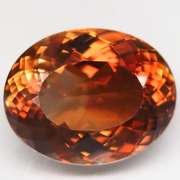 Exquisite 22.30ct whiskey red Imperial Topaz