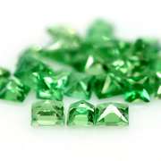 Rare 1.88ct untreated apple green Tsavorite set