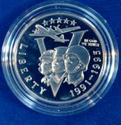 4-1991-1995 WWII Proof Commem 50c , OGP