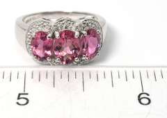 Mesmerizing Pink Tourmaline Ring in White Gold