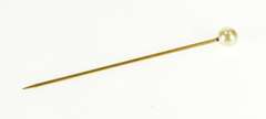 Gold Filled 6.3mm Pearl Victorian Wedding Boutonnière Stick Pin