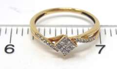 Simple Yellow Gold Diamond Ring