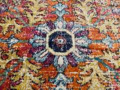 COLORFUL ROUND RUG 8x8