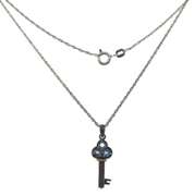 Sterling Silver Key Pendant on Chain