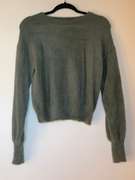 Fuzzy Green Ladies Express Sweater