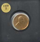 Key date 1909-S Lincoln Cent. AU/Unc Details.