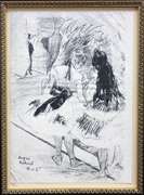 EDGAR DEGAS (AFTER) DANS LES COULISSES 1919