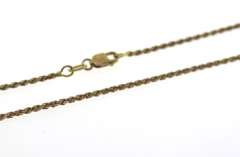 Simple 18kt 2 Tone Rope Chain Necklace