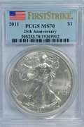 Flawless PCGS MS70 25th Anniv First Strike $1 Eagle
