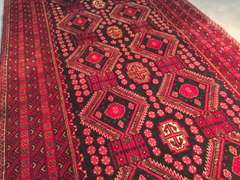 STUNNING AFGHAN  RUG 3'.7" X7'.0"
